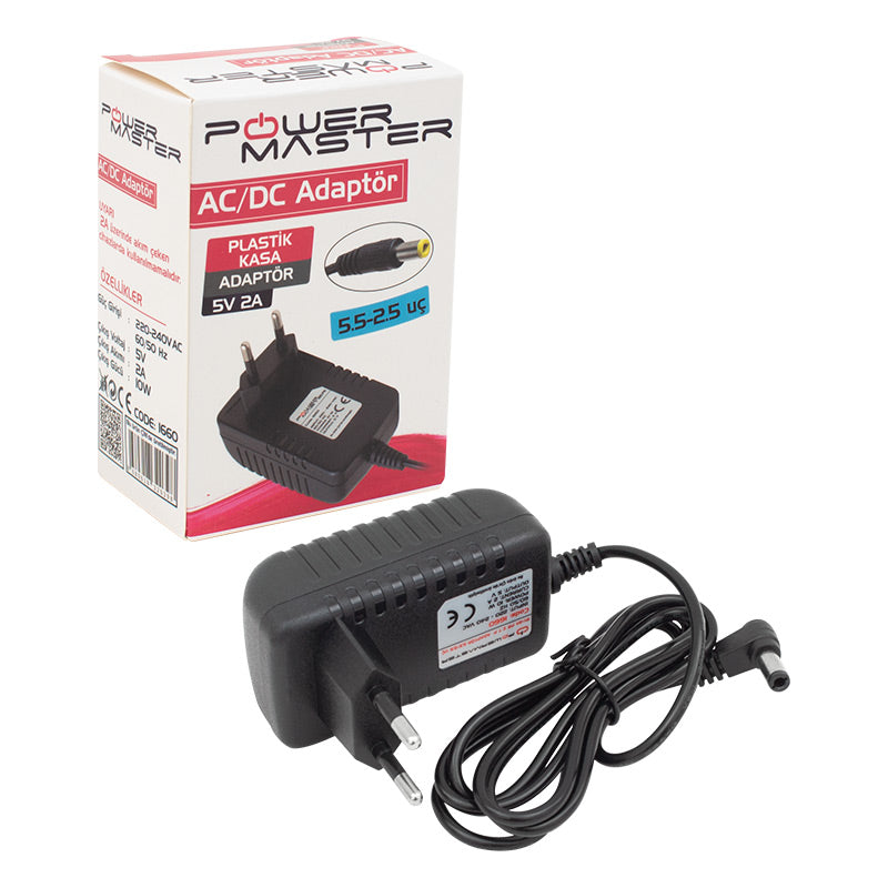5 Volt- 2 Amper -10 Watt 5.5*2.5 L Uçlu Pri̇z Ti̇pi̇ Adaptör