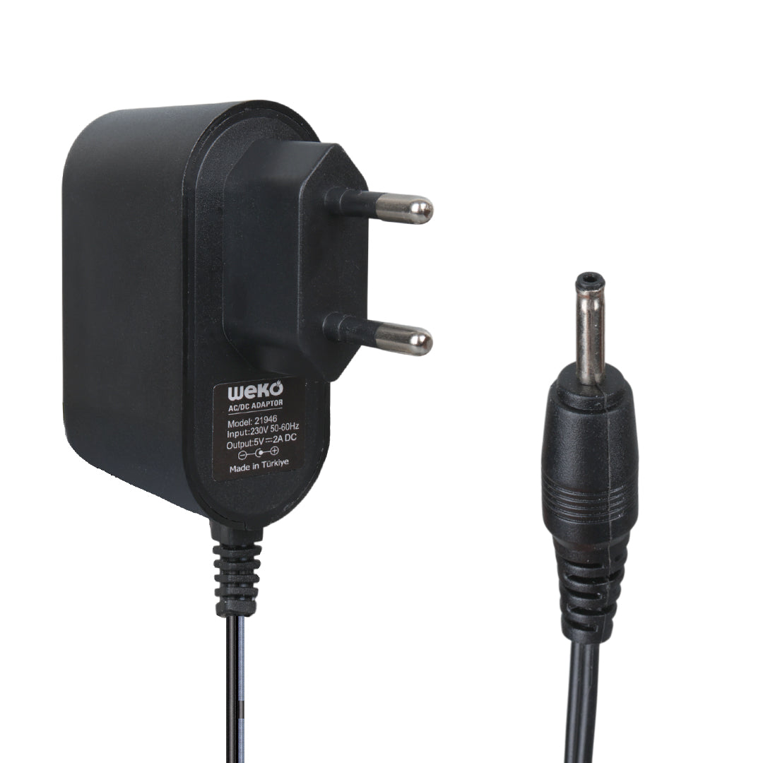5 Volt - 2 Amper 2.5*0.7 İnce Uç Yerli̇ üreti̇m Pri̇z Ti̇pi̇ Tablet Pc Adaptörü