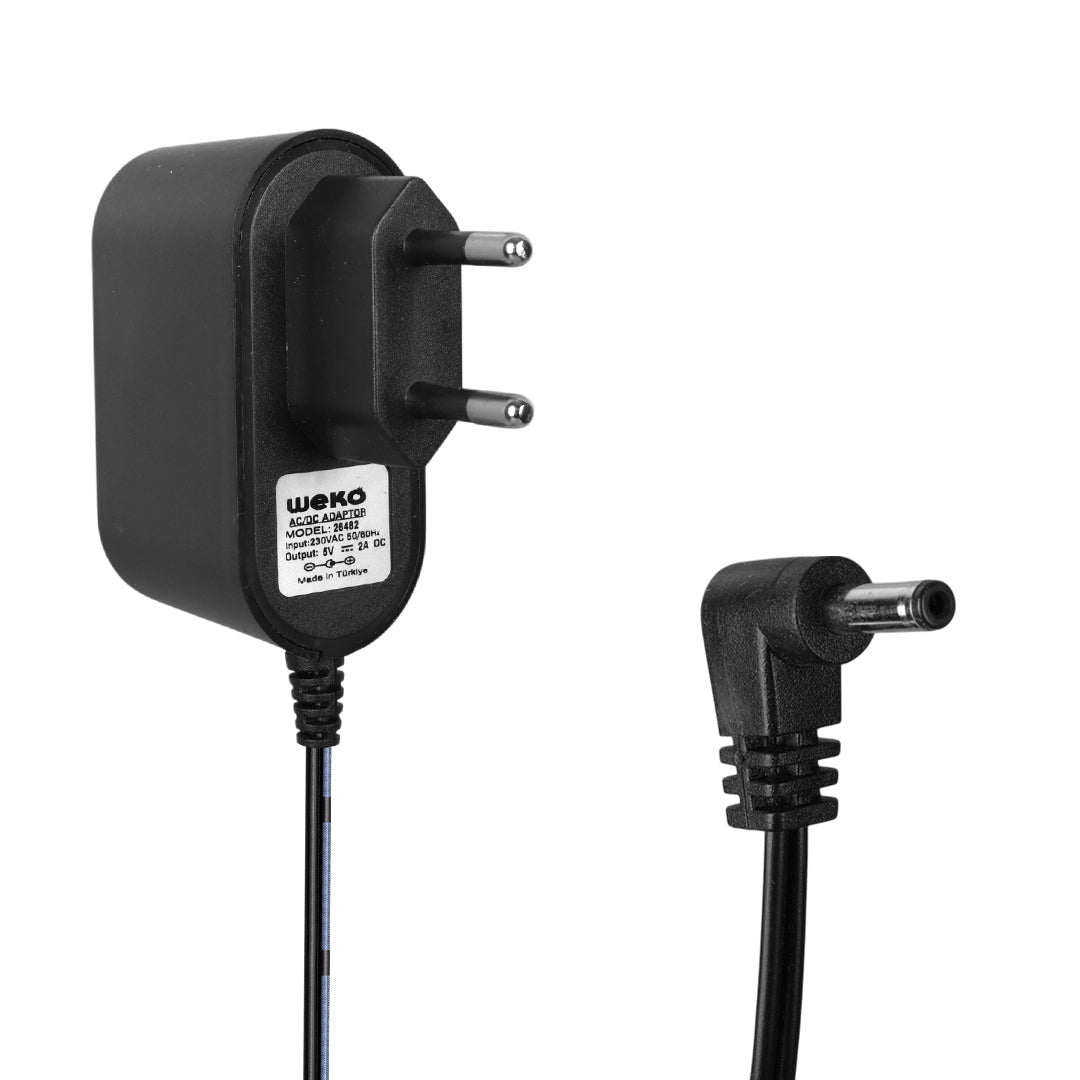 5 Volt - 2 Amper 3.5*1.35 Uçlu Plasti̇k Kasa Pri̇z Ti̇pi̇ Adaptör