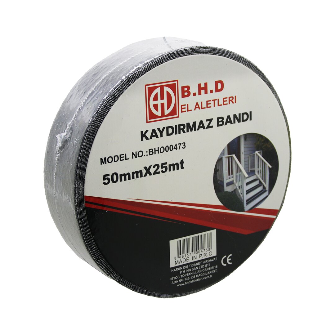 50mm X 25mt Kaydirmaz Si̇yah Bant