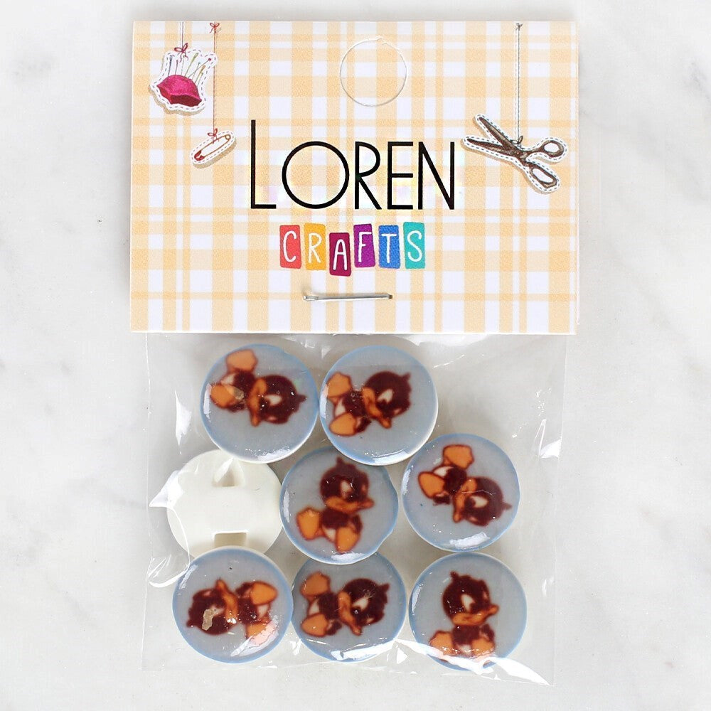 Loren Crafts 8'li Ördek Düğme - 1211