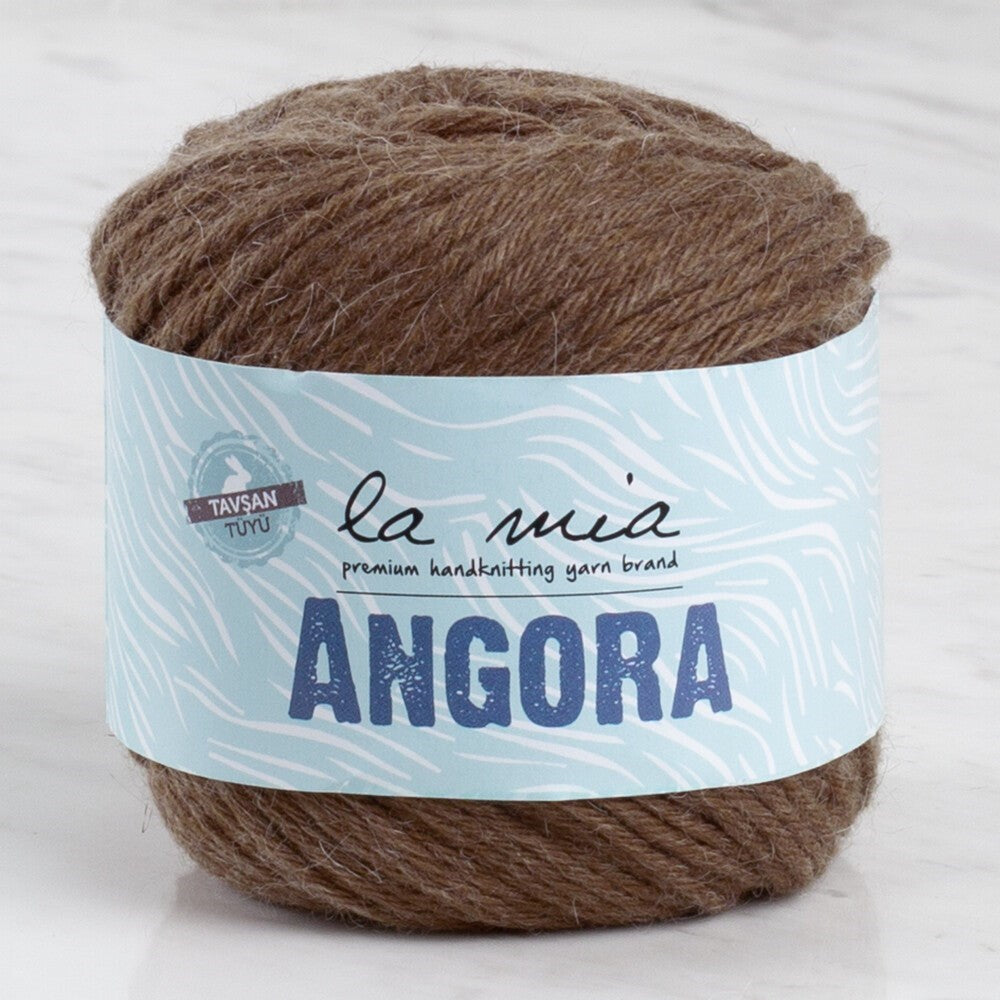 La Mia Angora 50gr Kahverengi El Örgü İpi - L133 - 33808