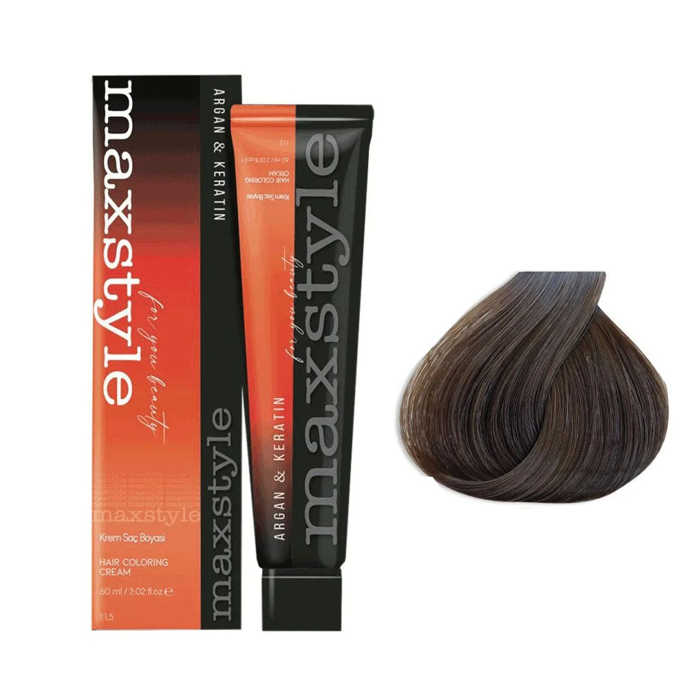 Maxstyle Argan Keratin Saç Boyası 6.0 Koyu Kumral x 2 Adet