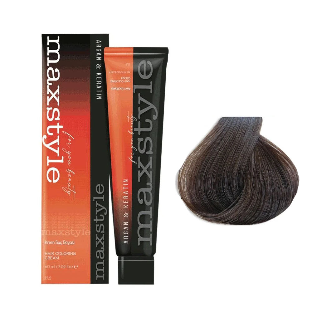 Maxstyle Argan Keratin Saç Boyası 6.00 Yoğun Koyu Kumral x 2 Adet