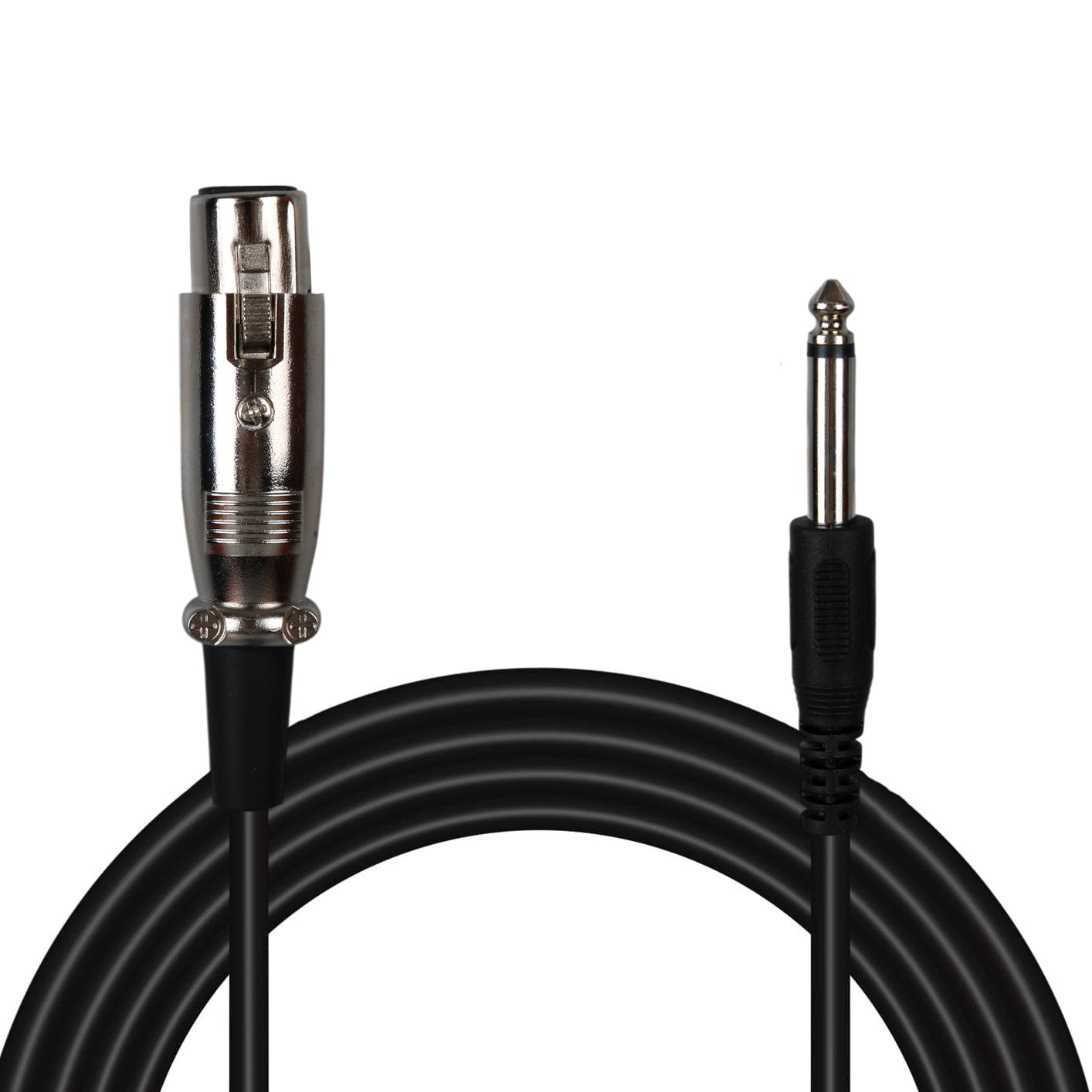 6.3mm Mono Erkek Canon Di̇şi̇ 4 Metre  Mi̇krofon Ara Kablosu