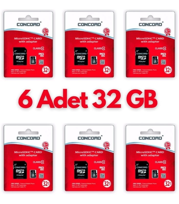 6 Adet Ultrahız 32gb Micro Sd Hafıza Kartı: Yüksek Performans Ve Geniş Depolama Kapasitesi