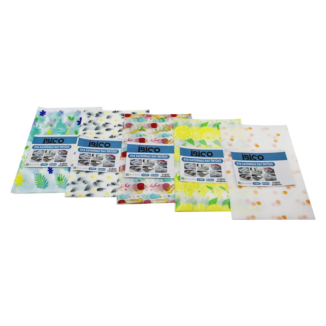 6 Pcs   30x45cm   Eva - Kaymaz  Dolap Ve çekmece İçi̇ Raf örtüsü