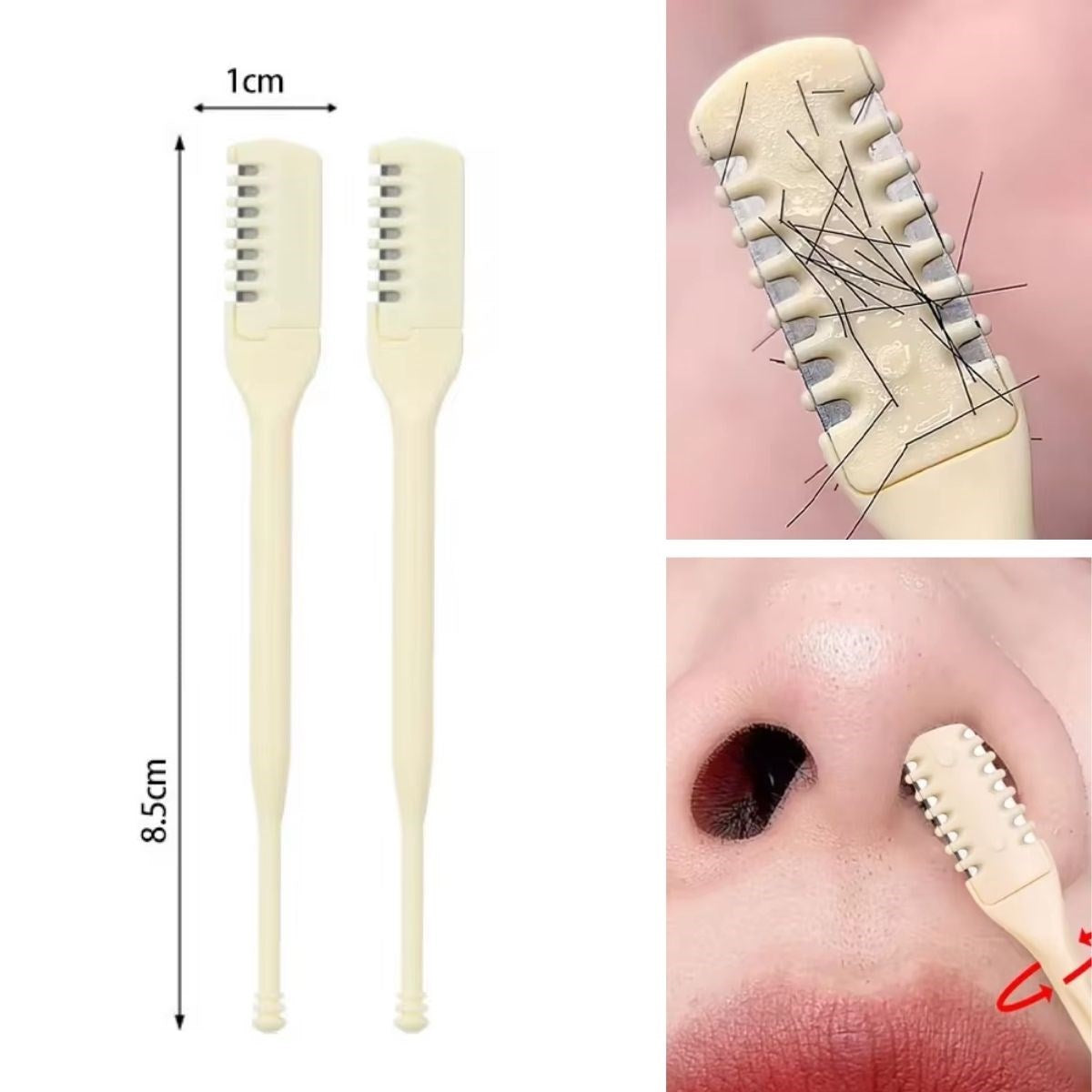 2'Si Bir Arada 2 Parça Kutulu Burun Kıl Alma ve Kulak Temizleme Aparatı