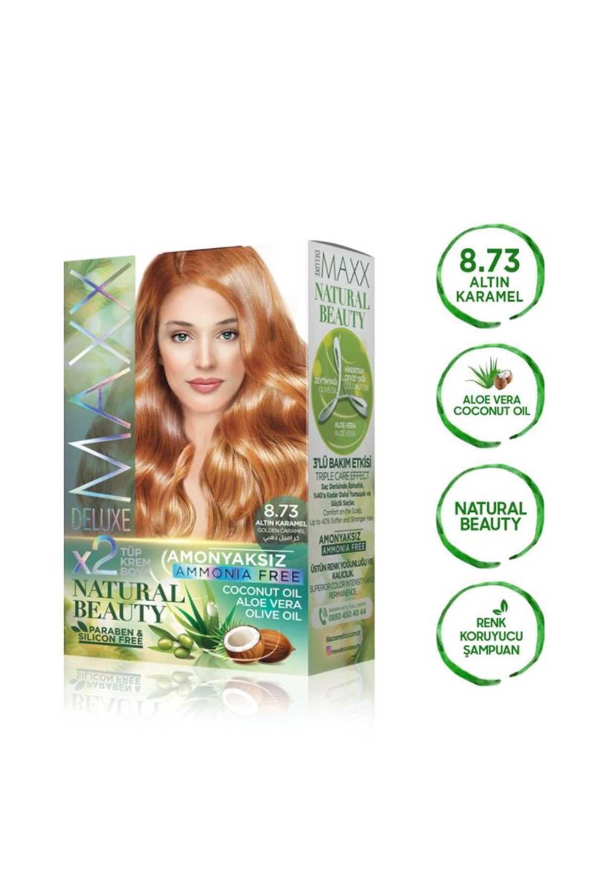 Natural Beauty Amonyaksız Saç Boyası 8.73 Altın Karamel