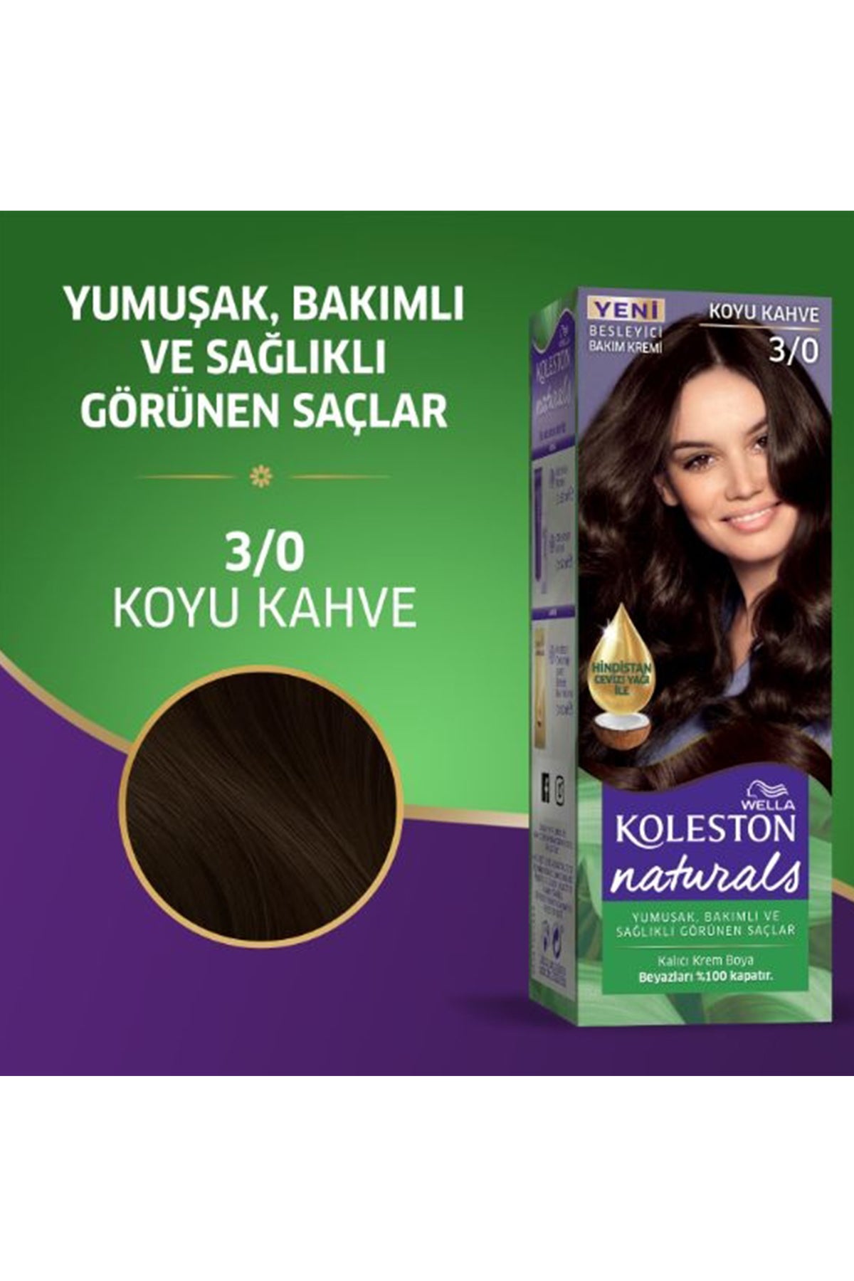 Naturals Saç Boyası Koyu Kahve 3/0