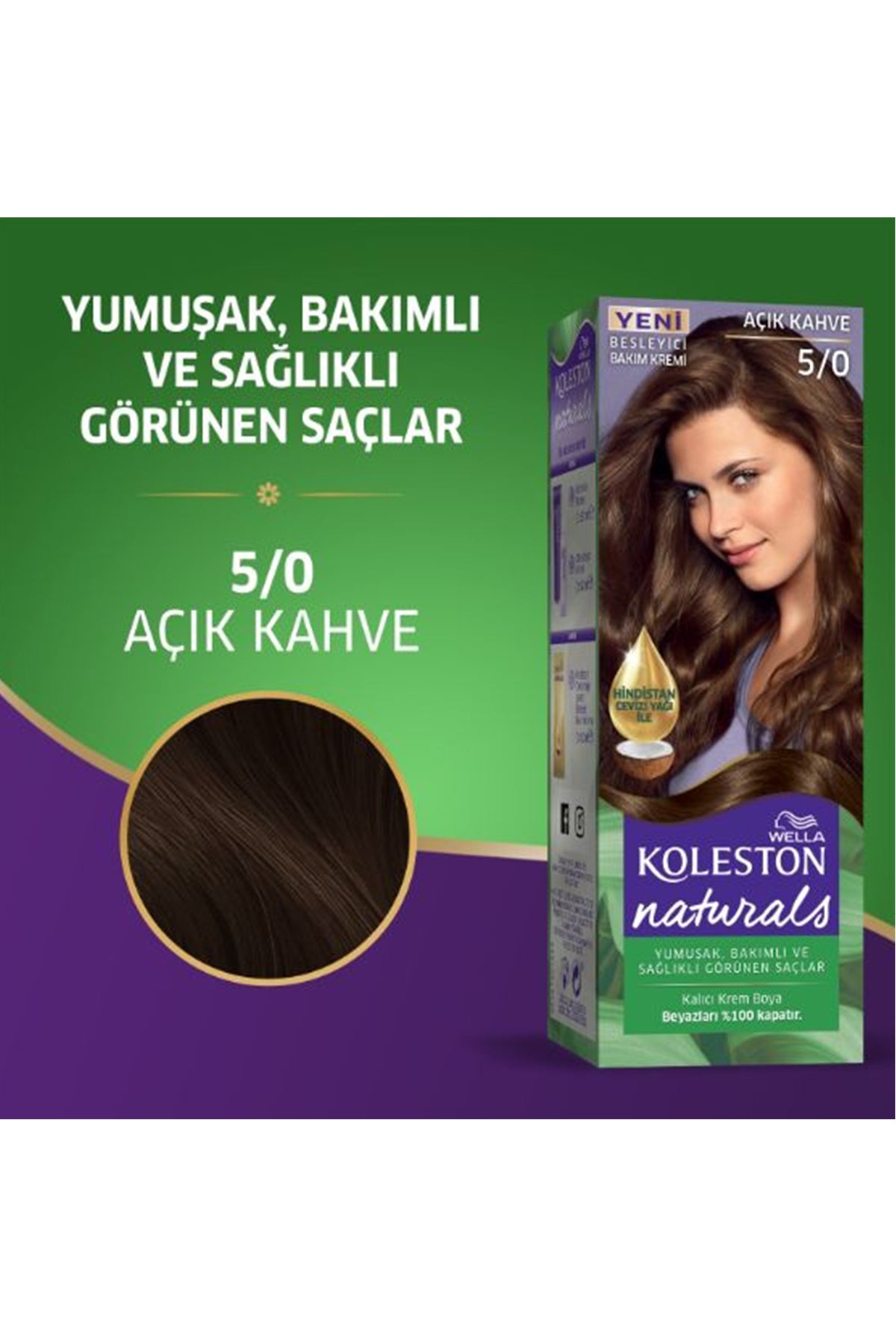 Naturals Saç Boyası Açık Kahve 5/0