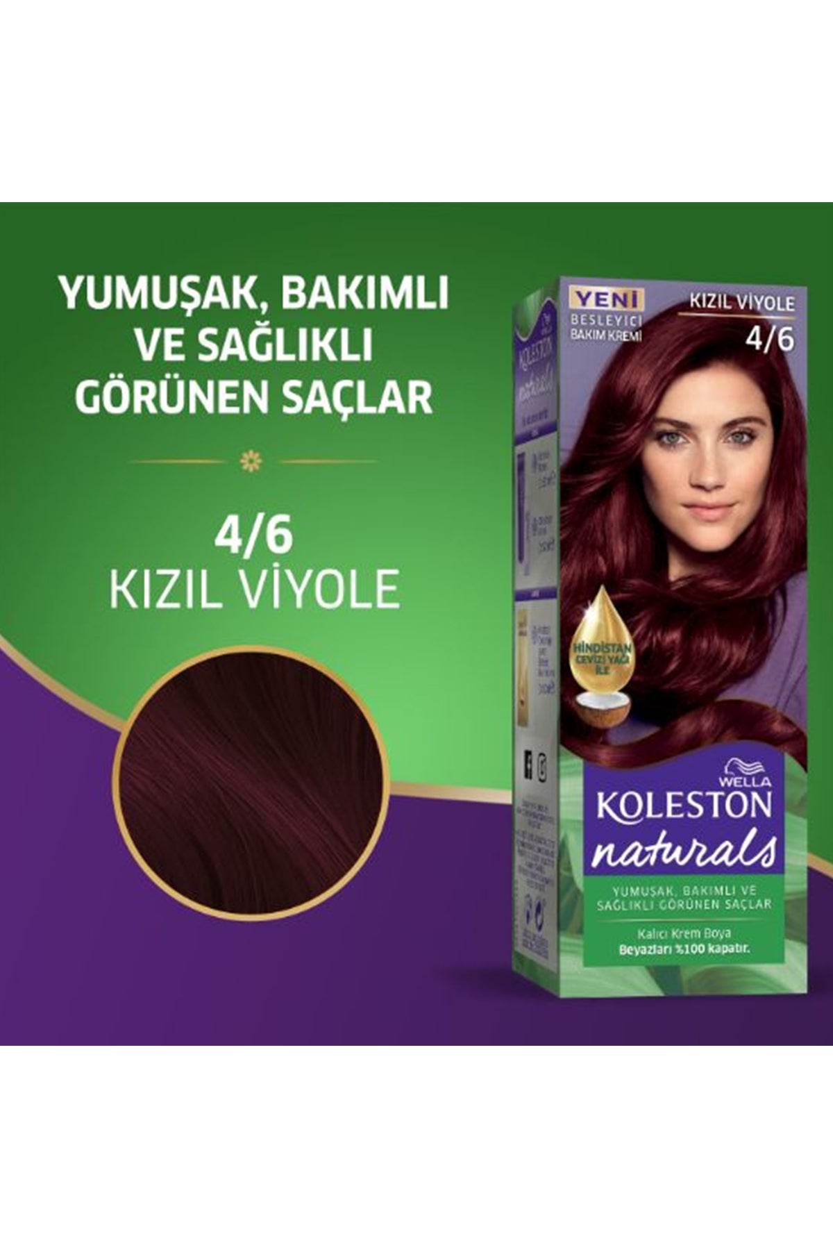 Naturals Saç Boyası Kızıl Viyole 4/6