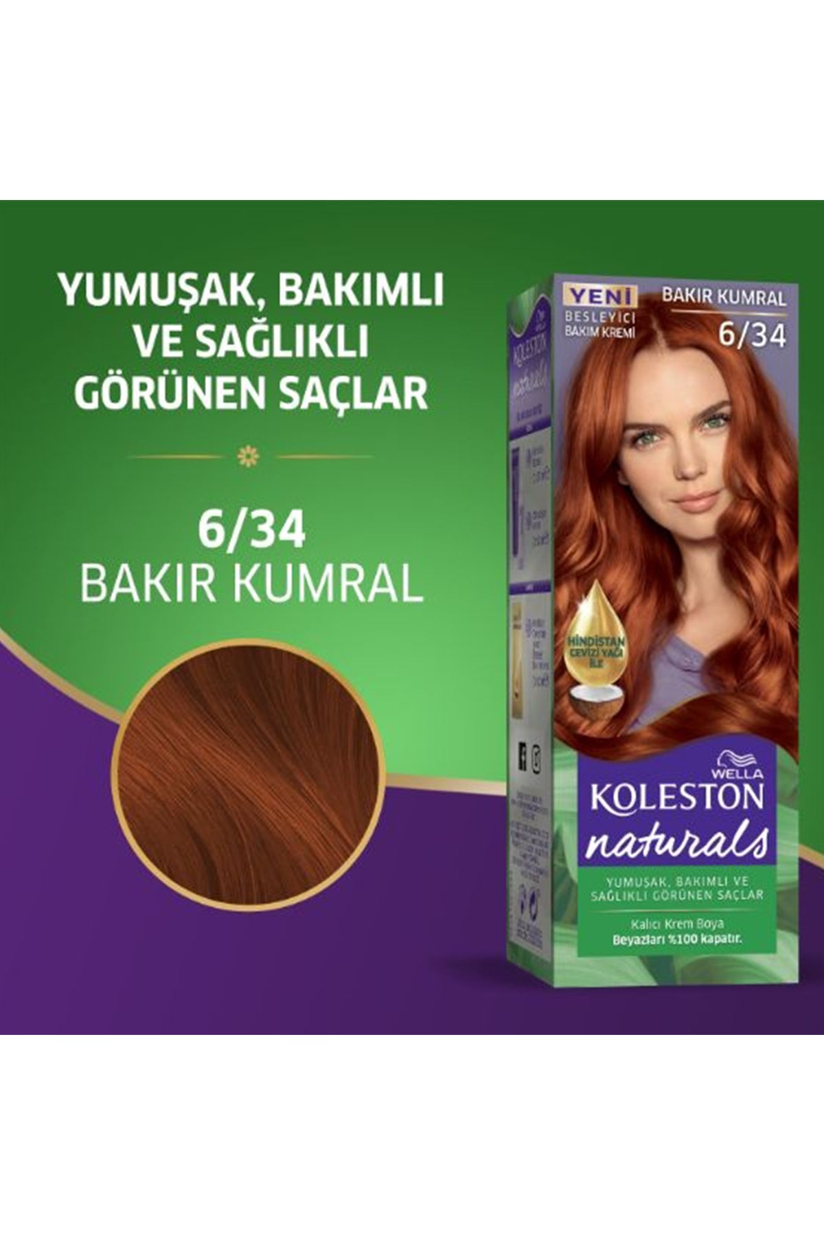 Naturals Saç Boyası Bakır Kumral 6/34