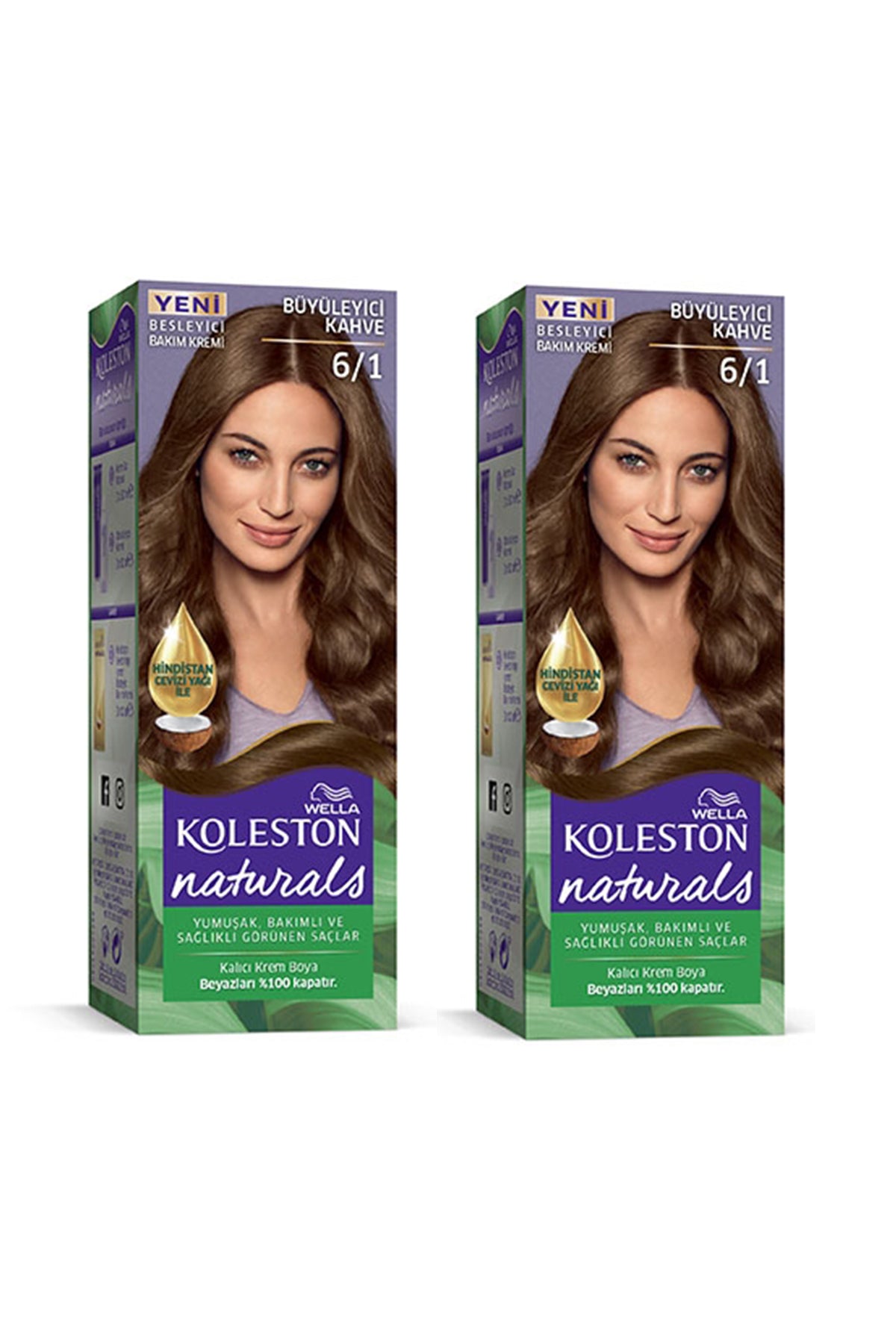 Naturals Saç Boyası Büyüleyici Kahve 6/1 2x Paket