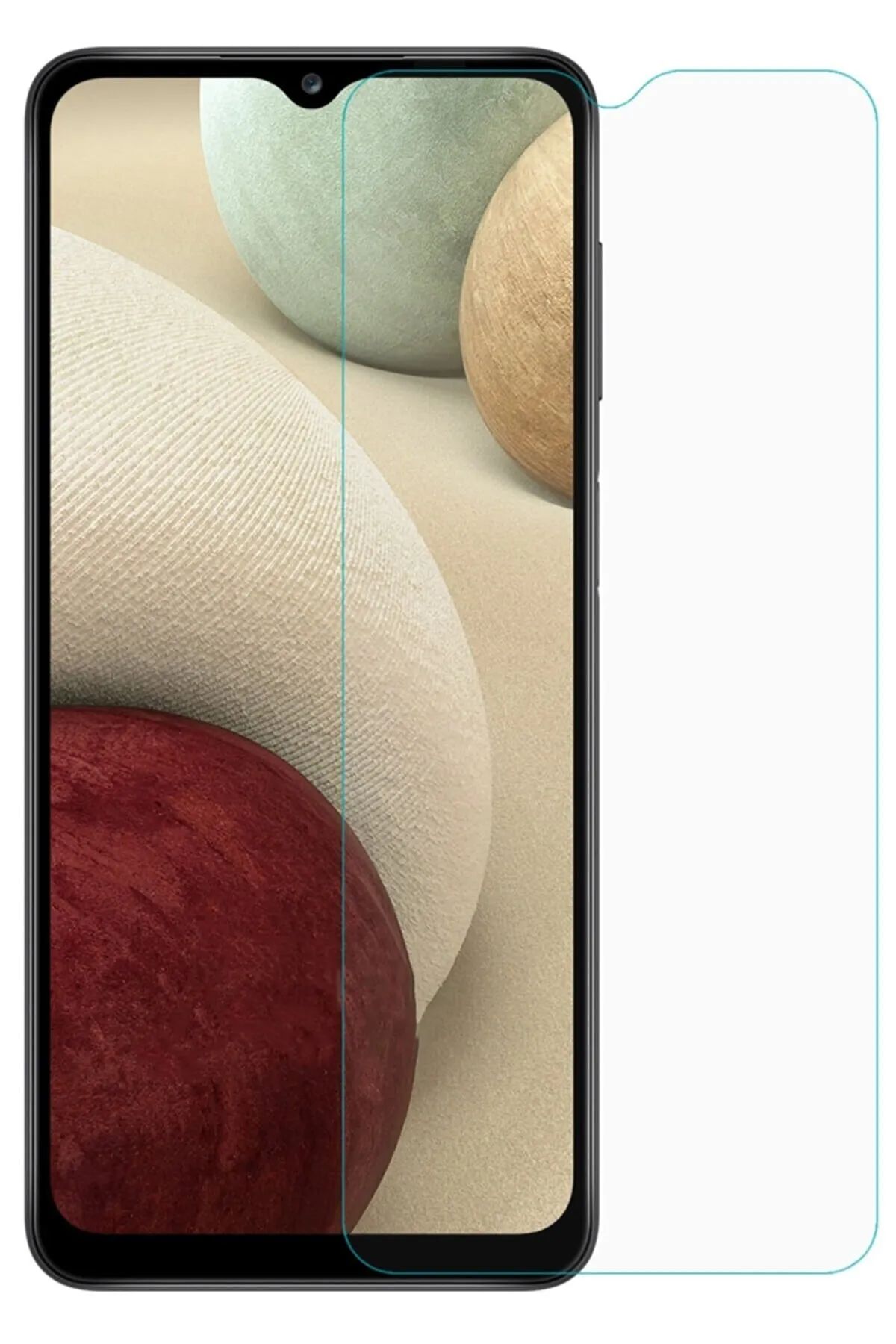 Samsung Galaxy A02 Uyumlu Premium Ekran Koruyucu 9h Sert Temperli Kırılmaz Cam Koruma Şeffaf