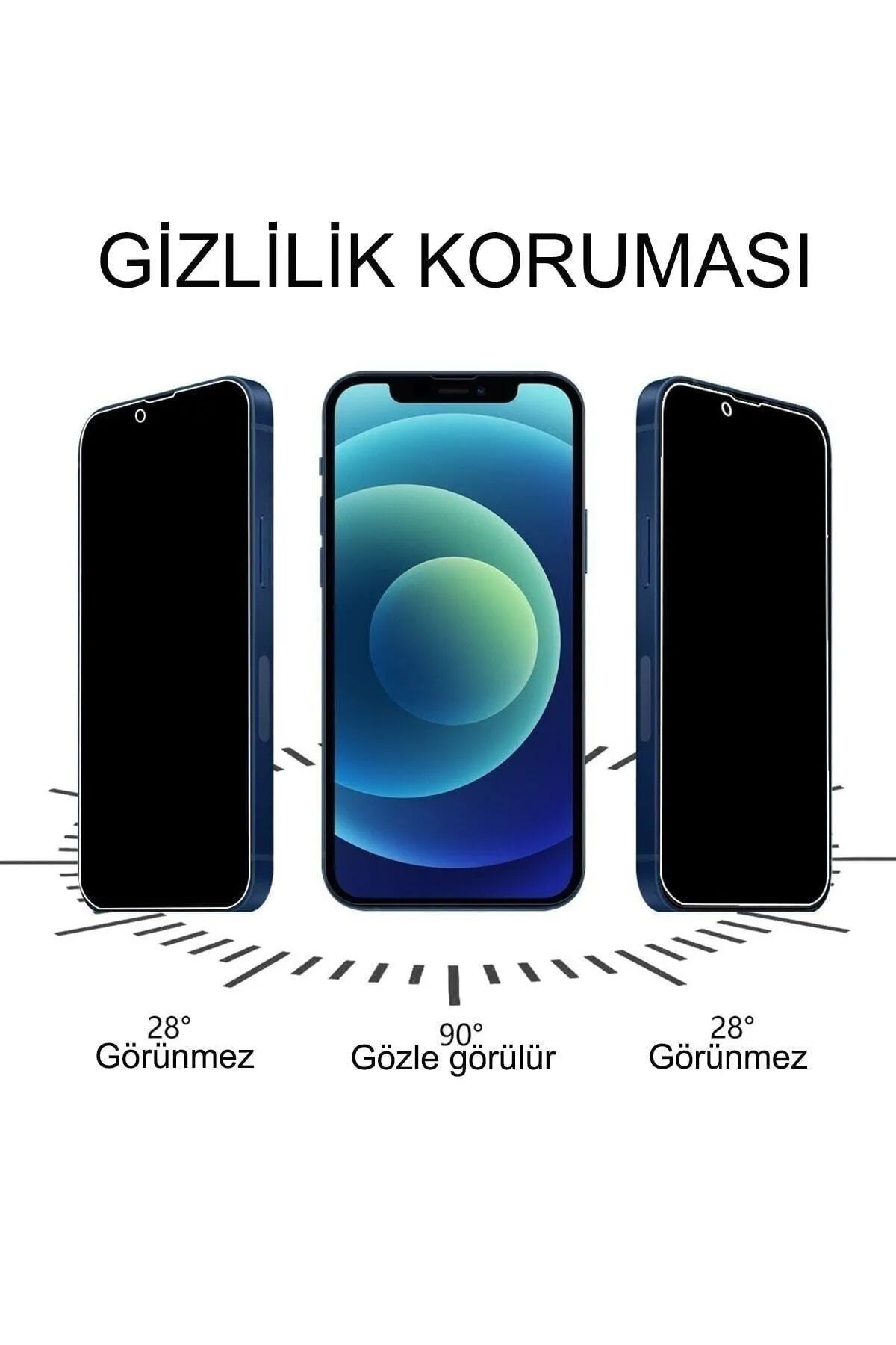 Iphone 13 Pro Max Uyumlu Hayalet Ekran Gizli Tam Kaplayan Kırılmaz Cam Seramik Ekran Koruyucu Film