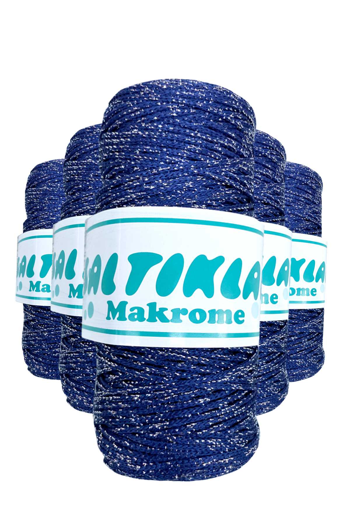 5 Adet Polyester Simli Makrome İpi SG-370