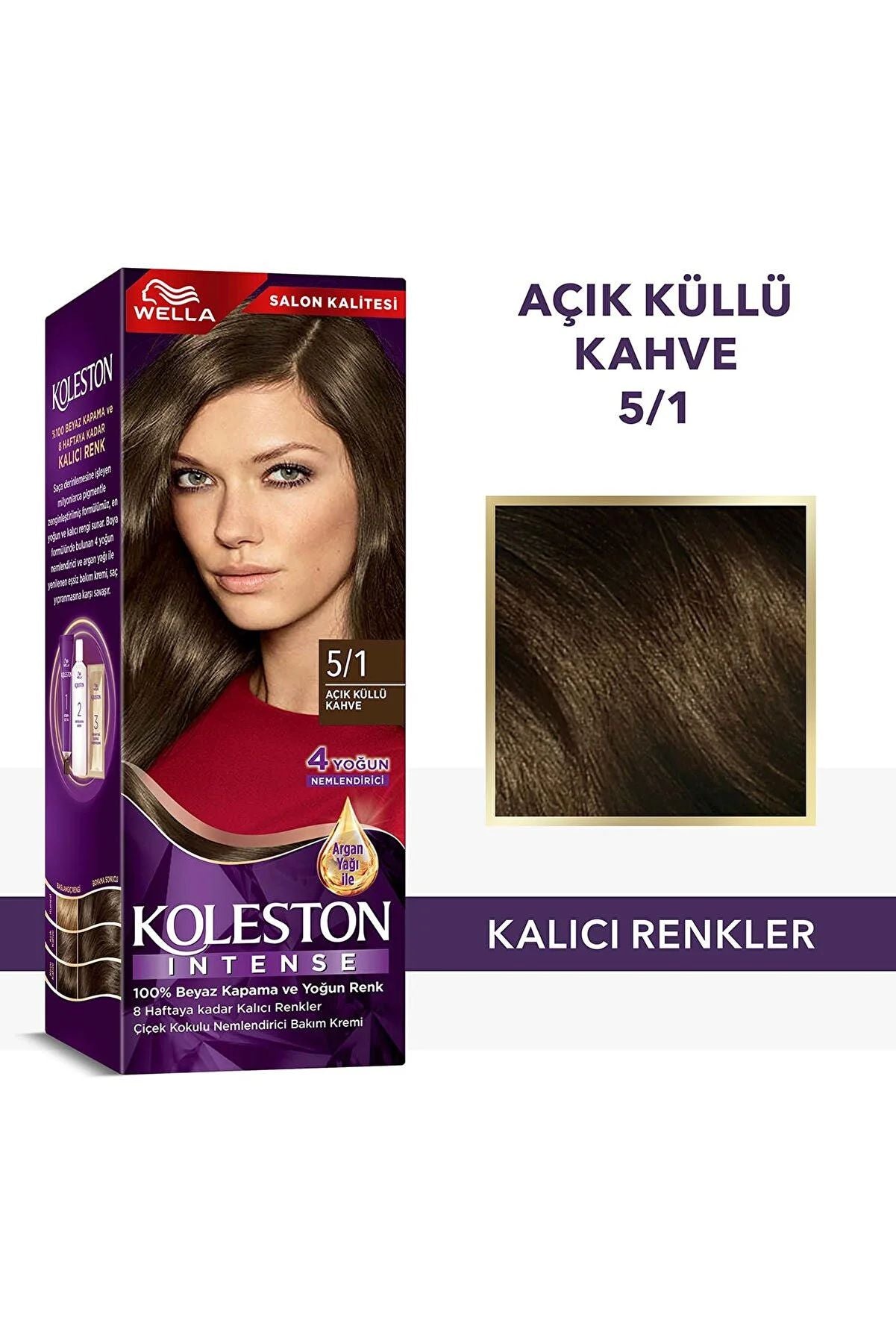 Koleston Intense Saç Boyası 5/1 Ekstra Küllü Kahve - Salon Kalitesi