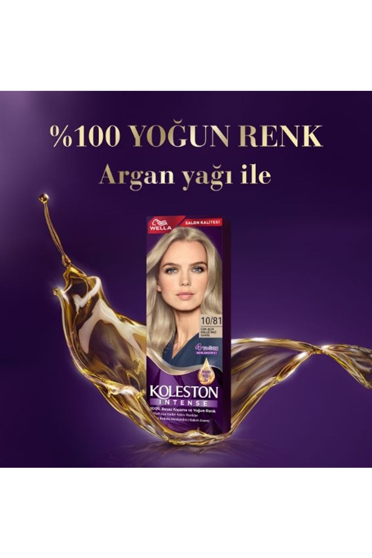 Koleston Intense Saç Boyası 10/81 Çok Açık Küllü İnci Sarısı - Salon Kalitesi