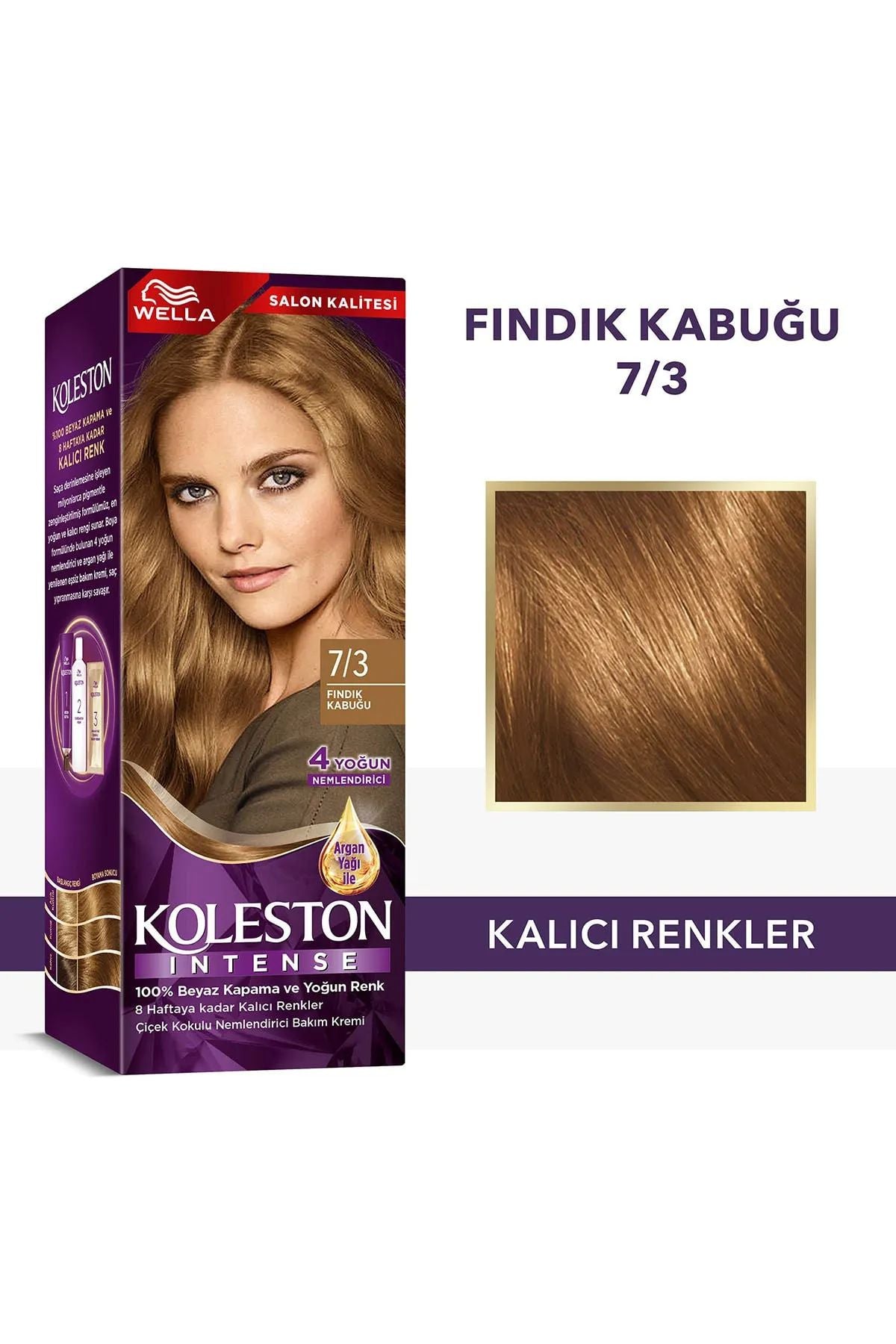 Koleston Intense Saç Boyası 7/3 Fındık Kabuğu - Salon Kalitesi