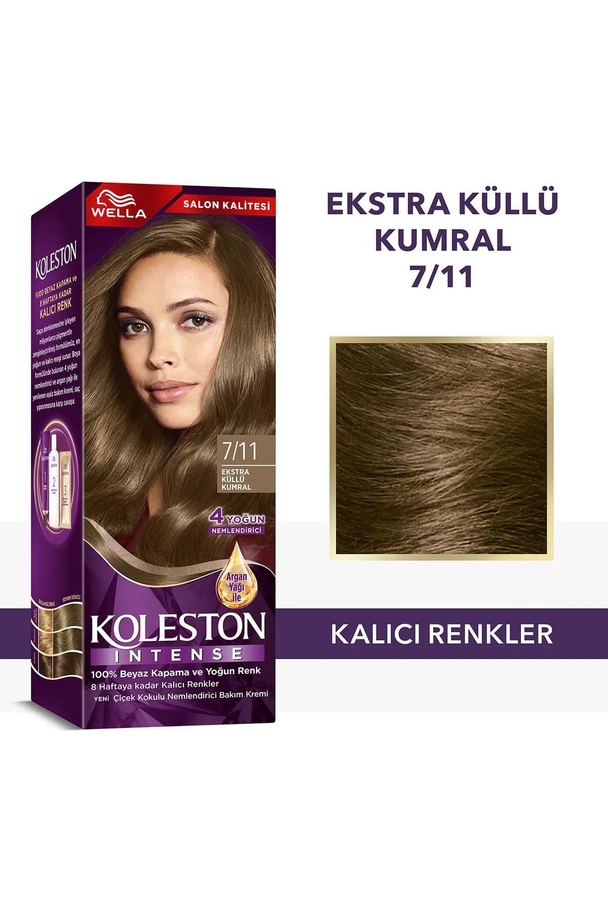 Koleston Intense Saç Boyası 7/11 Ekstra Küllü Kumral - Salon Kalitesi