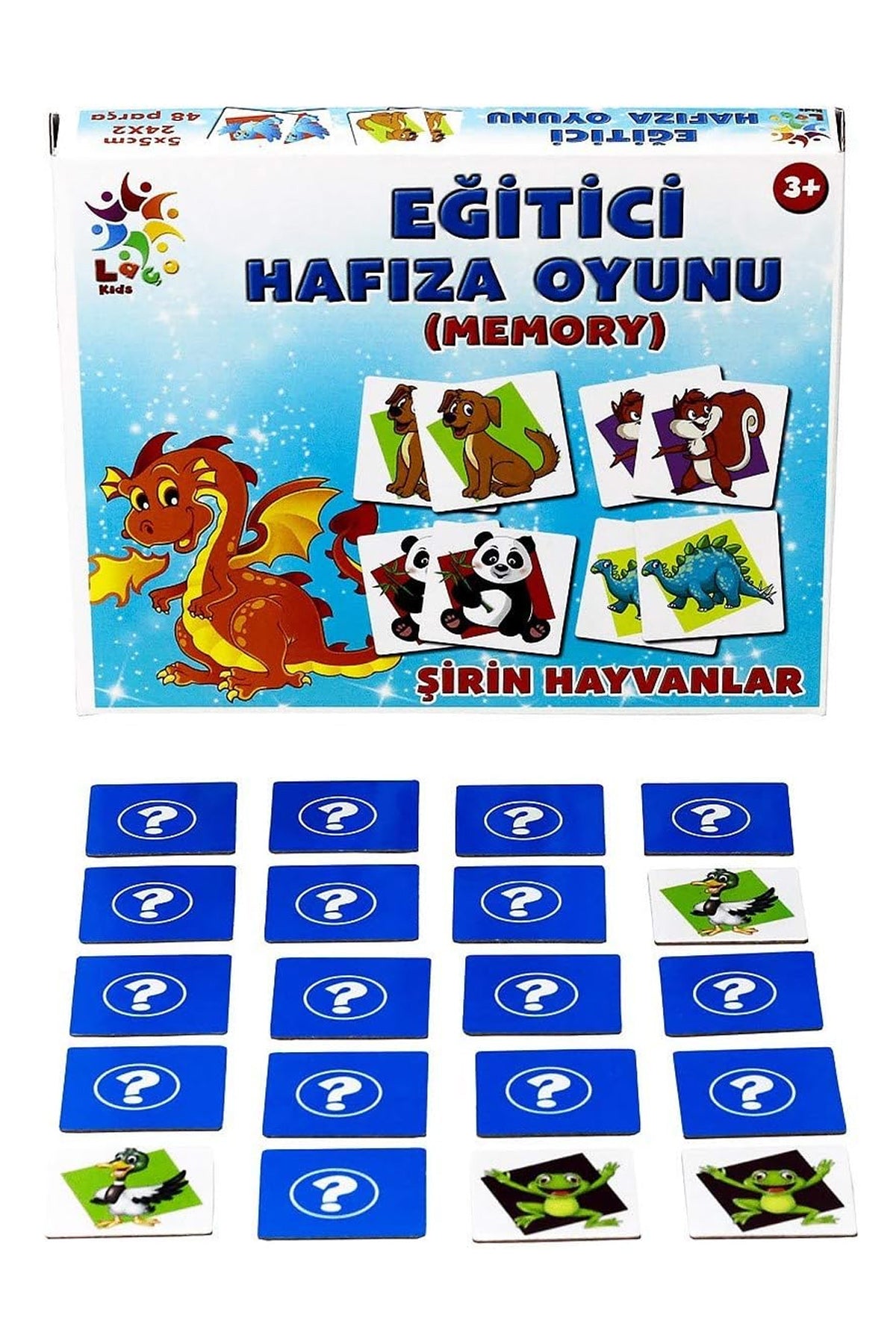 Laço Puzzle Lc022 Eğitici Hafıza Oyunu Şirin Hayvanlar