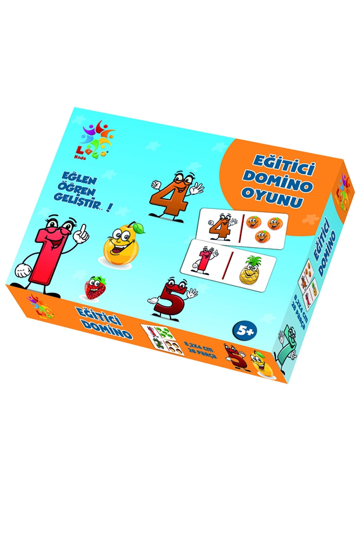 Laço Puzzle Lc015 Eğlen Öğren Eğitici Domino Oyunu Gülen Meyveler