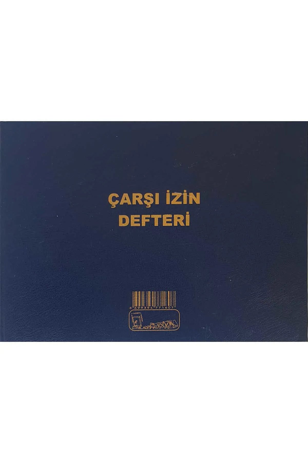 Kocaoluk Çarşı İzin Defteri Cilt Kapak