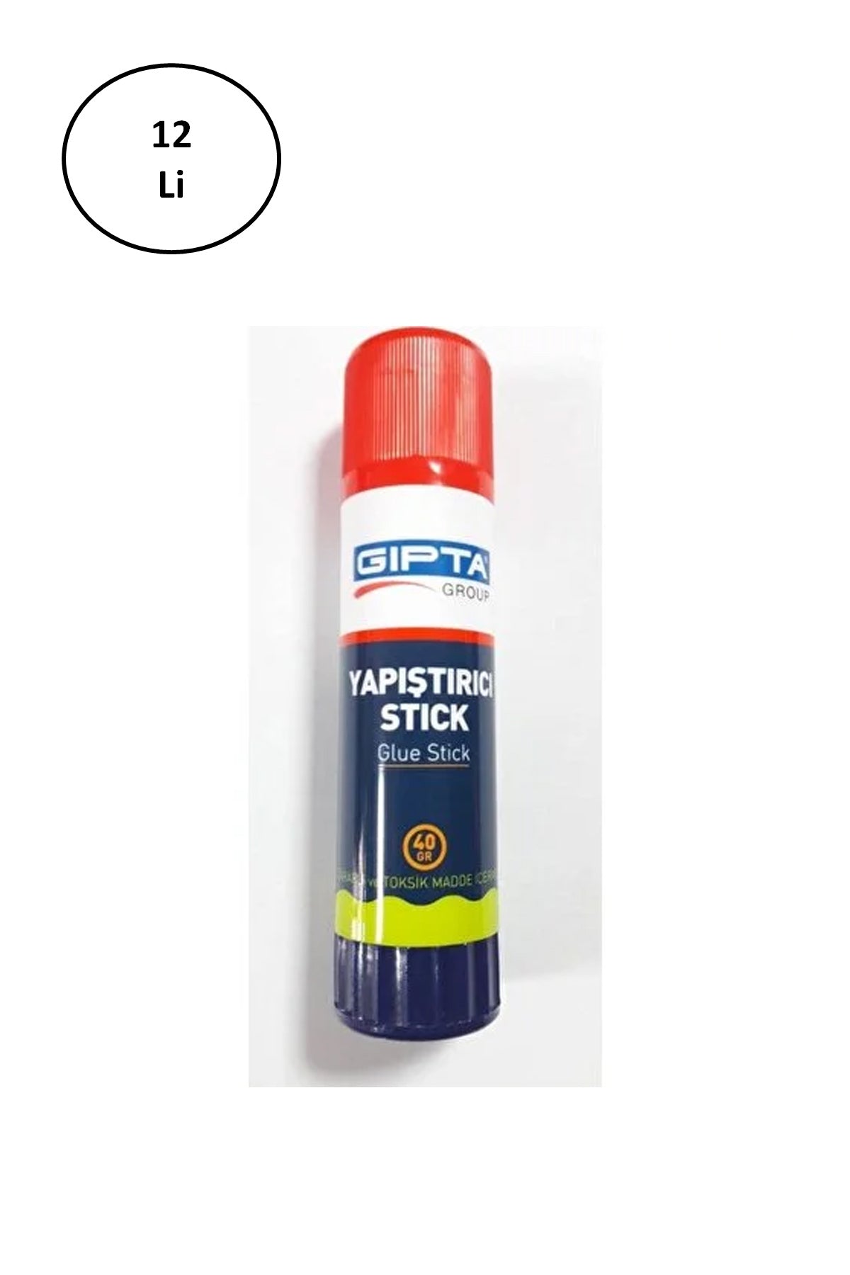 Gıpta Glue Stick Yapıştırıcı 40 Gr Beyaz 12'li