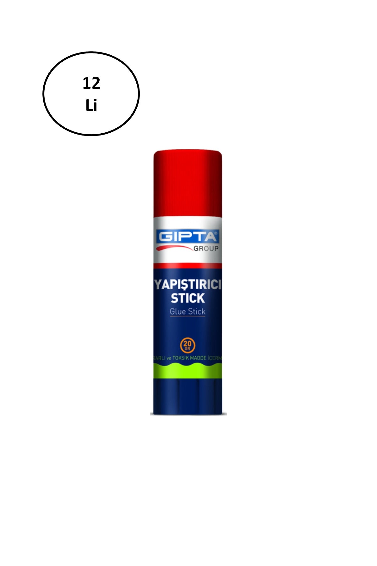 Gıpta 20 Gr Glue Stick Yapıştırıcı Beyaz 12 Li