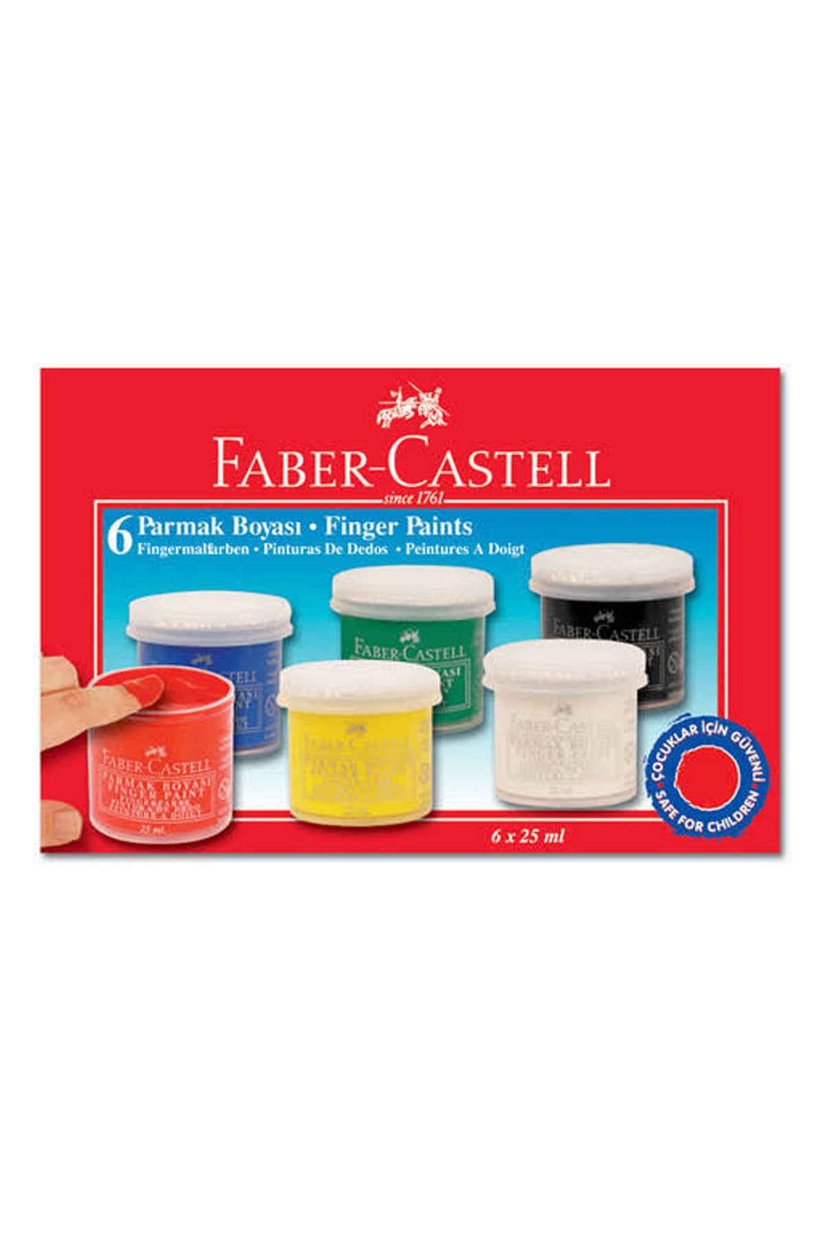 Faber Castell Parmak Boyası 6 Renk