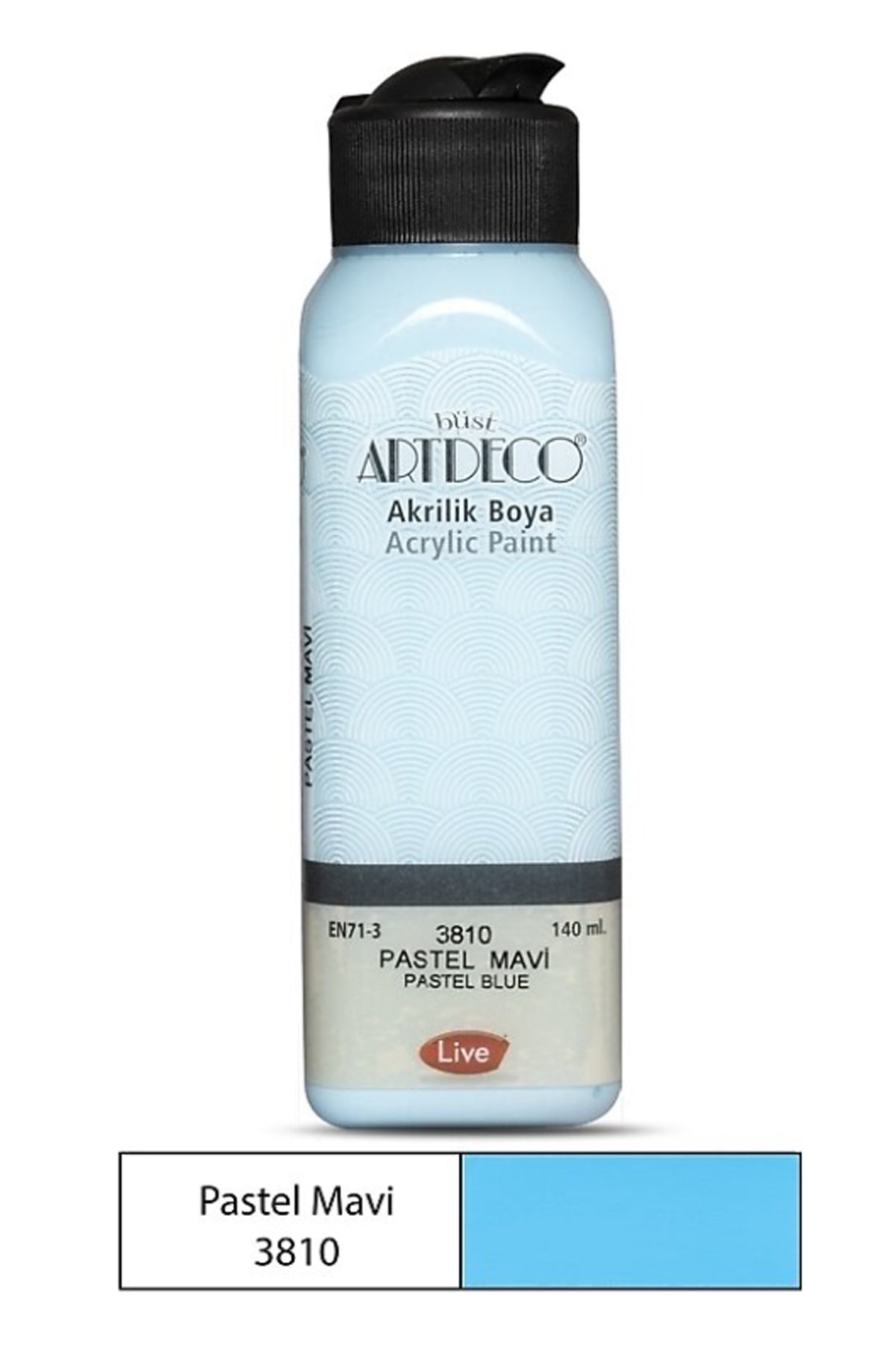 Artdeco 140 ml Akrilik Boya 3810 Pastel Mavi