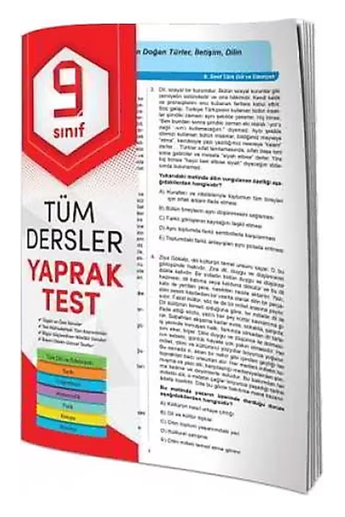 Tüm Dersler Yaprak Test 9