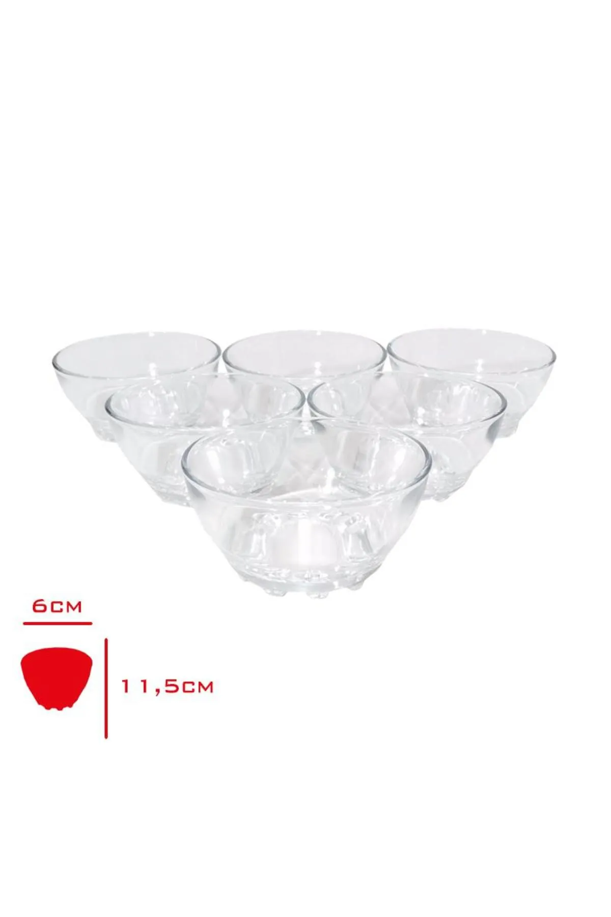 Turkey Bowl Cam Kase 6 Lı 6x11,5 CmRoyaleks-82641