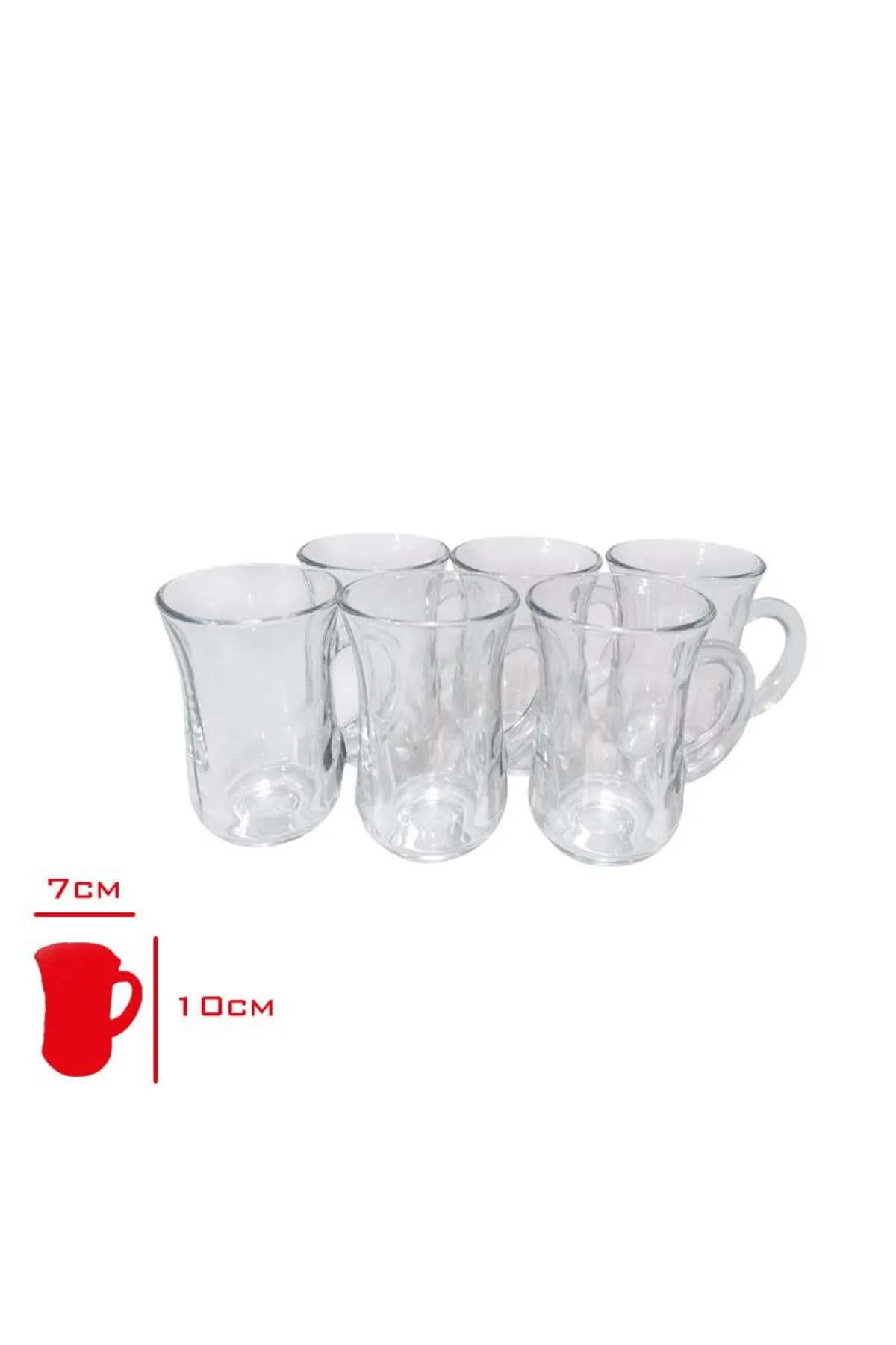 Bardak Kulplu 6 Li Istikane Mug Royaleks-81674