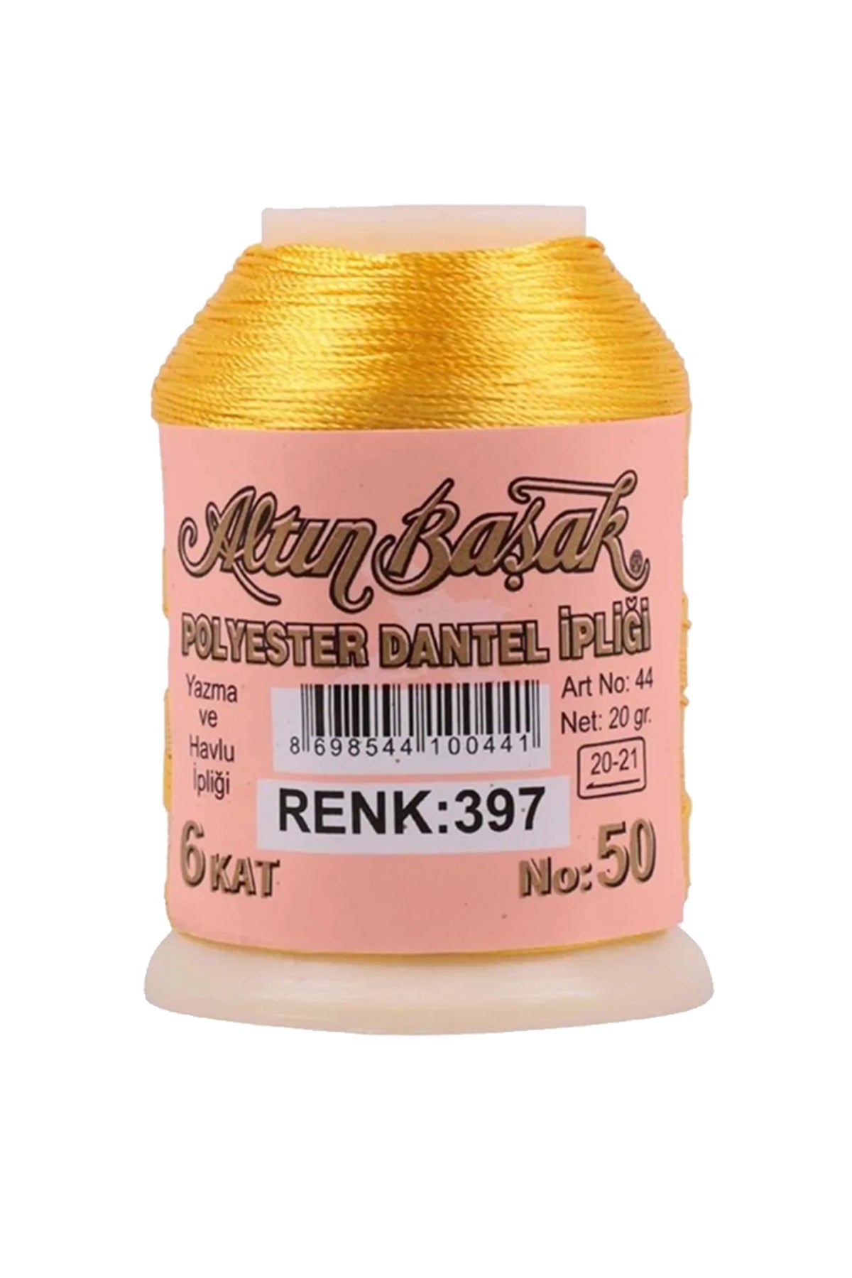 3 Adet Altınbaşak Oya ve Dantel İpi 20 gr - Royaleks - No: 397 - 020 - 129