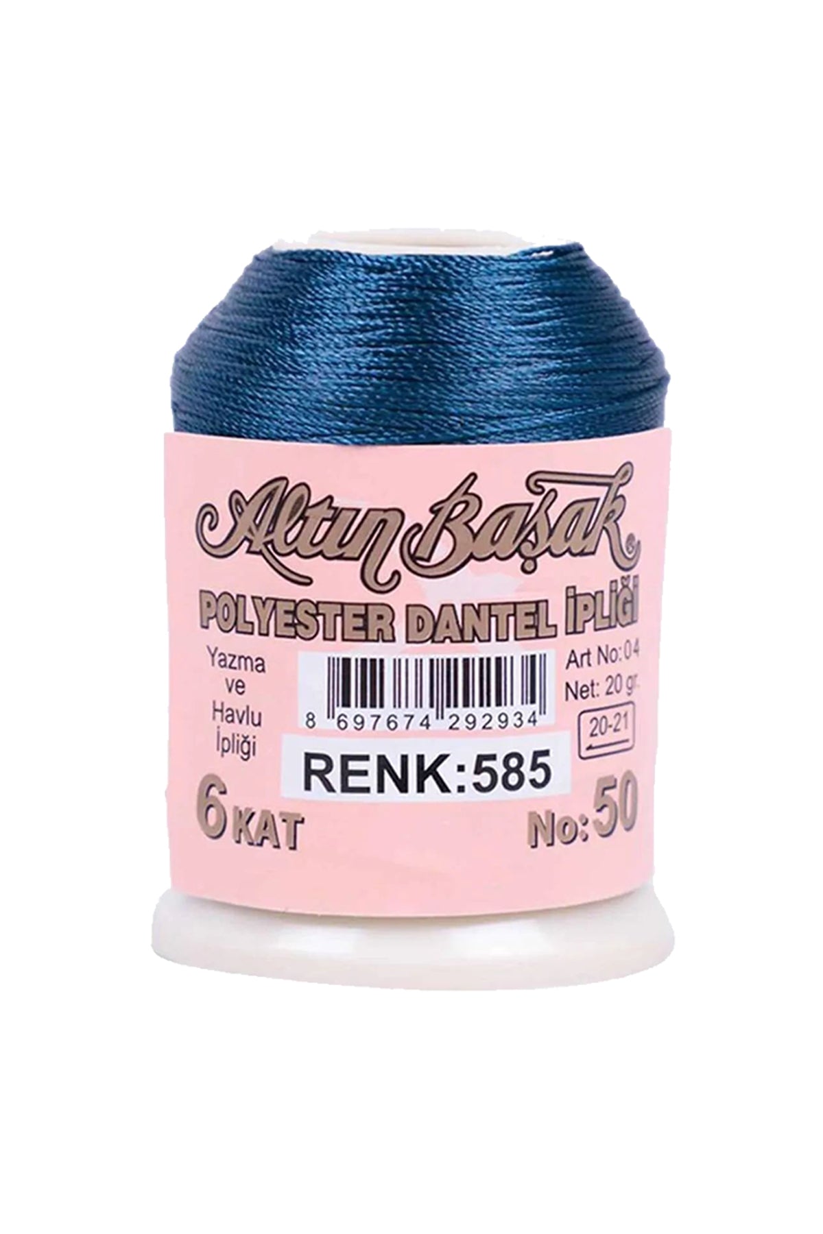 3 Adet Altınbaşak Oya ve Dantel İpi 20 gr - Royaleks - No: 050 - 480 - 585