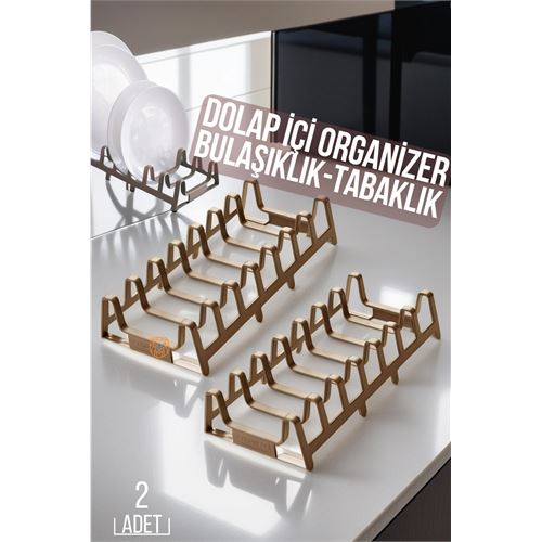 Turk 2 li Dolap İçi Tencere Kapak Ve Tabak Düzenleyici Kurutmalık Organizer