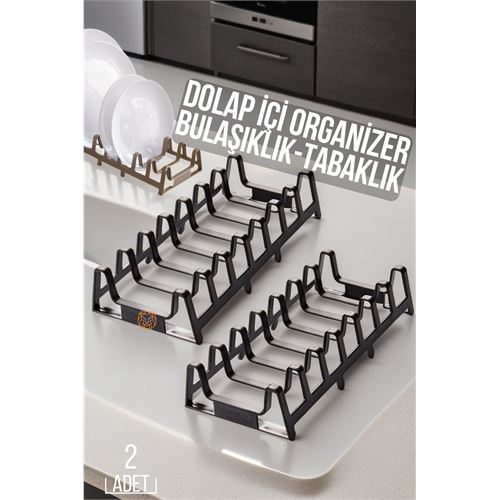 Turk 2 li Dolap İçi Tencere Kapak Ve Tabak Düzenleyici Kurutmalık Organizer