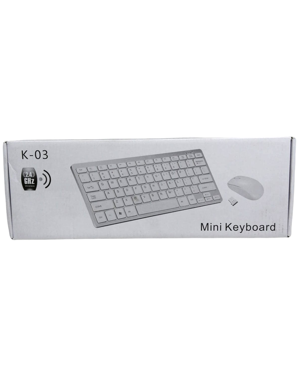 K-03 MİNİ BEYAZ WIRELESS KABLOSUZ KLAVYE MOUSE S PL-395 (4767)