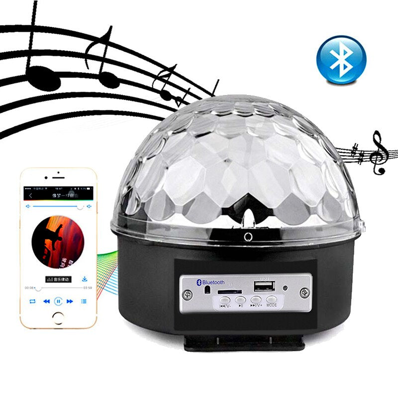 Bluetooth Sd Aux Usb Led Disko Lamba Topu Speaker (4767)