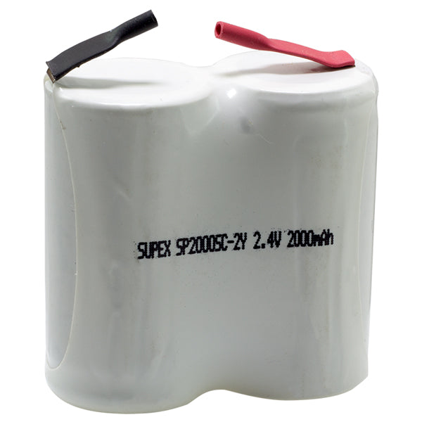 SUPEX 2Lİ YANYANA SÜPÜRGE PİLİ 2.4 V 2000 MA (4767)