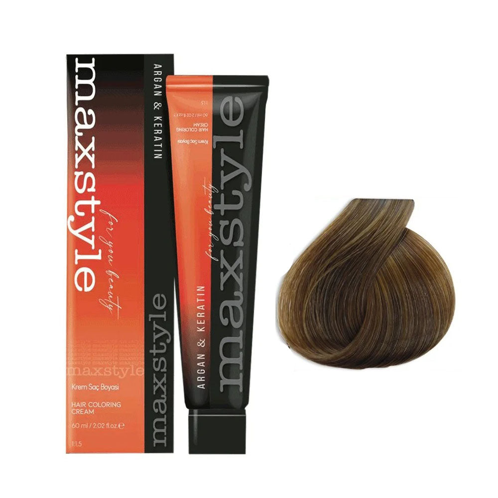 Maxstyle Argan Keratin Saç Boyası 7.00 Yoğun Kumral x 2 Adet