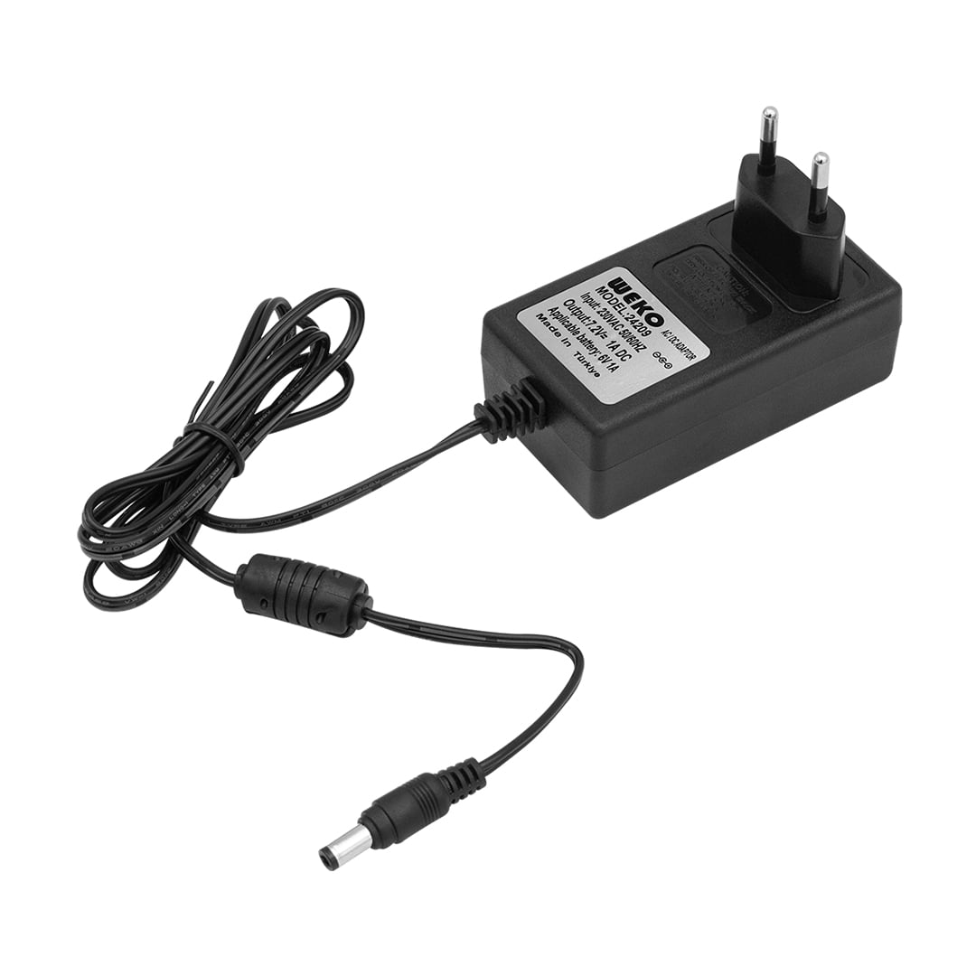 7.2 VOLT - 1 AMPER 5.5*2.5 UÇLU KIRMIZI YEŞİL LEDLİ YERLİ ÜRETİM PRİZ TİPİ ŞARJ ADAPTÖR