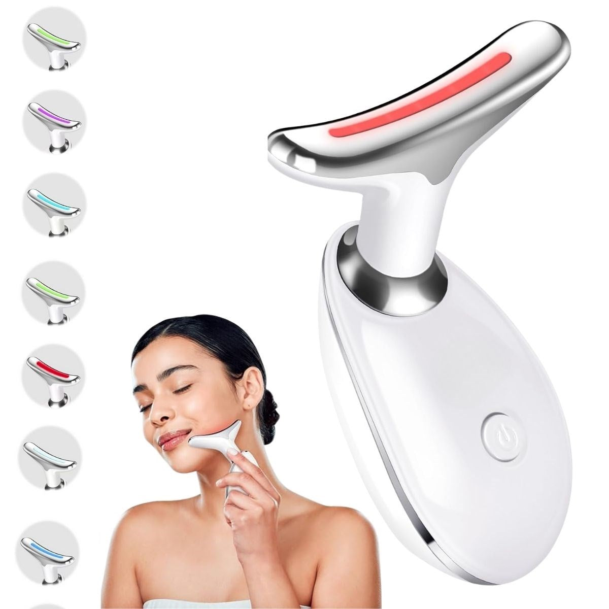 7 Farklı Işık Modlu Tıtreşımlı Boyun Ve Yüz Ems Güzellık Cıhazı