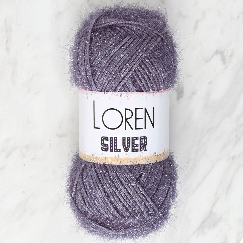 Loren Silver Antrasit El Örgü İpi - RS0036 - 34098