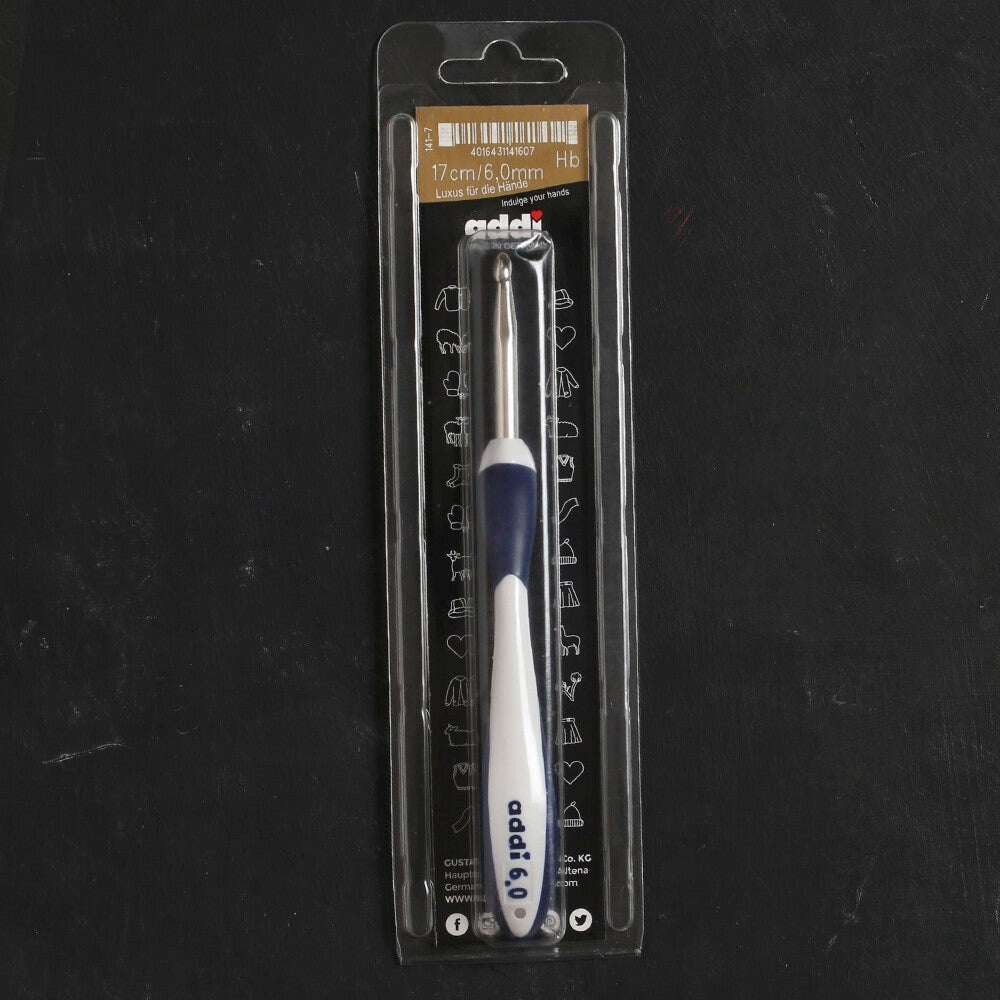 Addi Swing Maxi 6 Mm 17 Cm Lacivert Ergonomik Yün