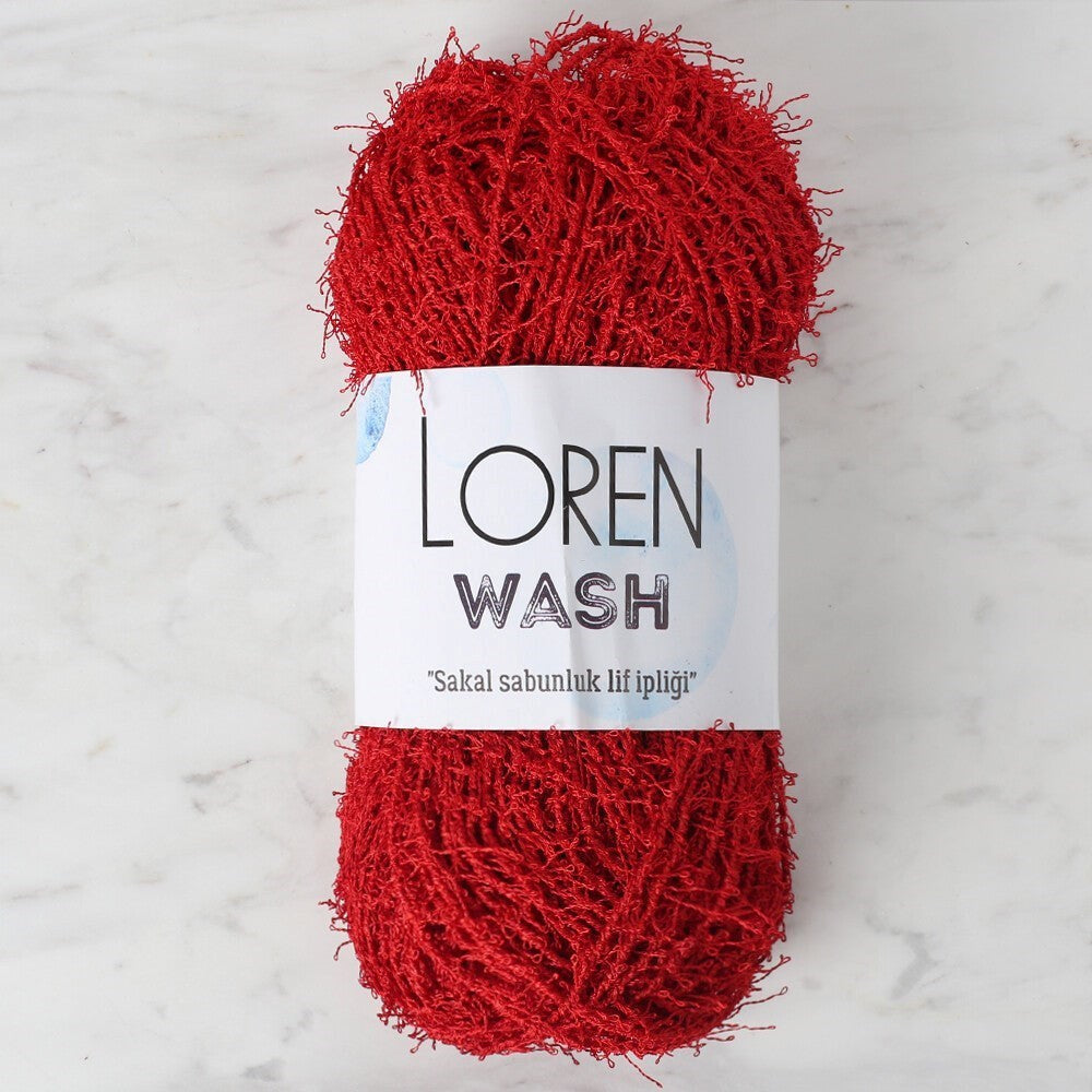 Loren Wash Kırmızı El Örgü İpi - R003 - 34027