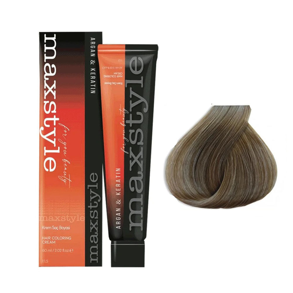 Maxstyle Argan Keratin Saç Boyası 8.1 Açık Küllü Kumral x 2 Adet