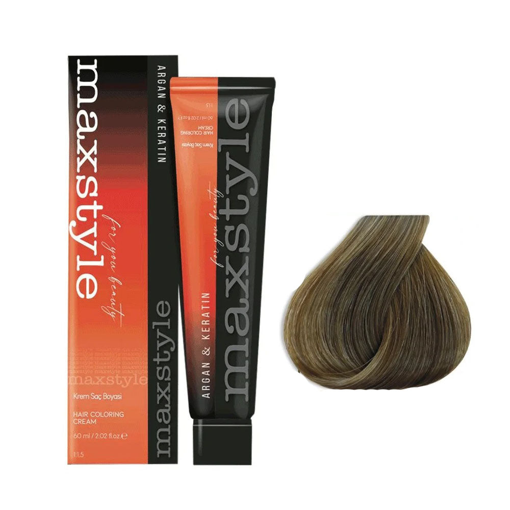 Maxstyle Argan Keratin Saç Boyası 8.11 Yoğun Açık Küllü Kumral x 2 Adet